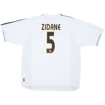 2003-04 Real Madrid Home Shirt Zidane #5 - 9/10 - (XL)
