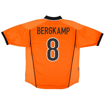 1998-00 Netherlands Home Shirt Bergkamp #8 - 9/10 - (L)