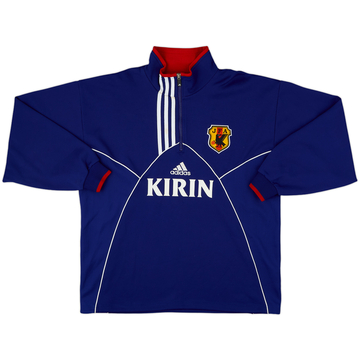 2000-01 Japan Player Issue adidas 1/4 Zip Drill Top - 9/10 - (L)