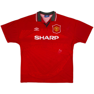 1994-96 Manchester United Home Shirt - 5/10 - (XL)