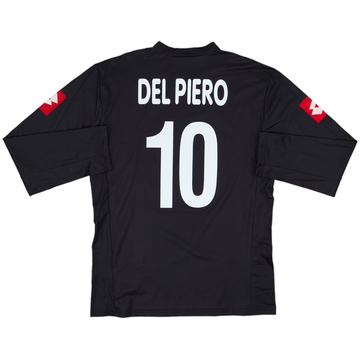 2001-02 Juventus Away L/S Shirt Del Piero #10 - 8/10 - (XL)