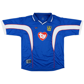 2002-03 Portsmouth Home Shirt - 8/10 - (L)