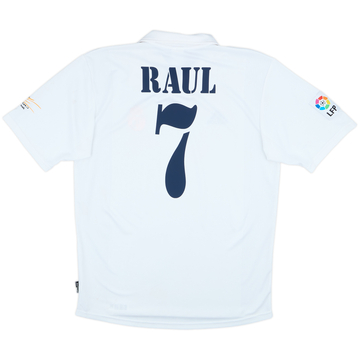 2001 Real Madrid Home Shirt Raul #7 - 8/10 - (M)