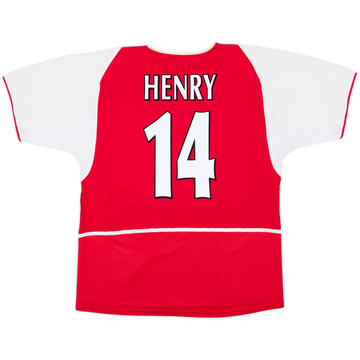 2002-04 Arsenal Home Shirt Henry #14 - 6/10 - (L)