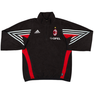 2003-04 AC Milan adidas 1/4 Zip Fleece Top - 7/10 - (S)