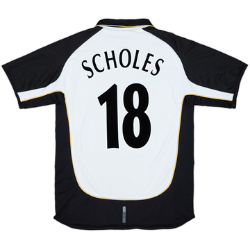 2001-02 Manchester United Centenary Away/Third Shirt Scholes #18 - 7/10 - (M)