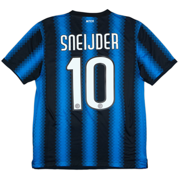 2010-11 Inter Milan Home Shirt Sneijder #10 - 8/10 - (M)