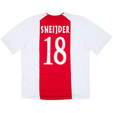 2005-06 Ajax Home Shirt Sneijder #18 - 8/10 - (XL)