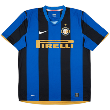 2008-09 Inter Milan Home Shirt - 9/10 - (XL)