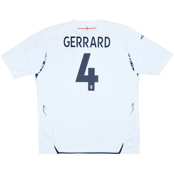 2007-09 England Home Shirt Gerrard #4 - 10/10 - (XL)
