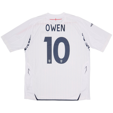 2007-09 England Home Shirt Owen #10 (XL)