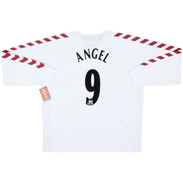 2004-05 Aston Villa Away L/S Shirt Angel #9 (XXL)