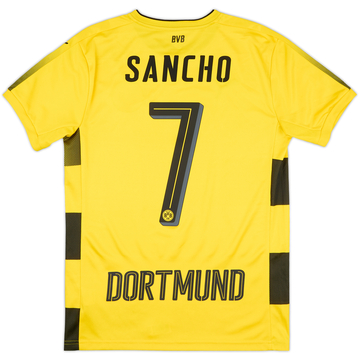2017-18 Borussia Dortmund Home Shirt Sancho #7 - 9/10 - (S)