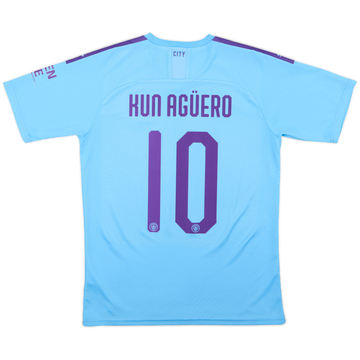 2019-20 Manchester City Home Shirt Kun Aguero #10 - 10/10 - (M)