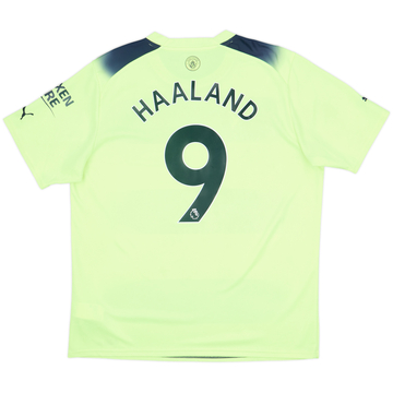 2022-23 Manchester City Third Shirt Haaland #9 - 10/10 - (XL)