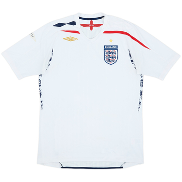 2007-09 England Home Shirt - 4/10 - (M)