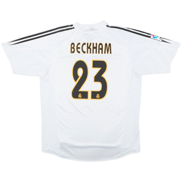 2004-05 Real Madrid Home Shirt Beckham #23 - 7/10 - (L)