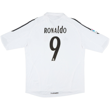 2005-06 Real Madrid Home Shirt Ronaldo #9 - 5/10 - (XL)