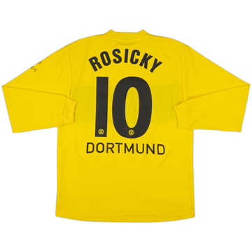 2002-03 Borussia Dortmund Home L/S Shirt Rosicky #10 - 6/10 - (M)