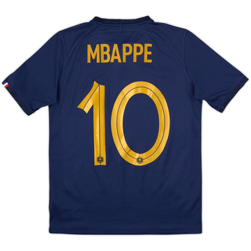 2022-23 France Home Shirt Mbappe #10 - 9/10 - (XL.Boys)