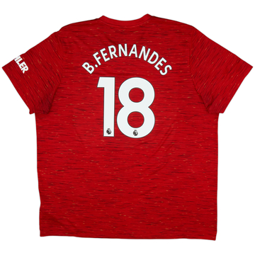 2020-21 Manchester United Home Shirt B.Fernandes #18 - 9/10 - (3XL)
