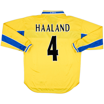 1999-00 Leeds United Third L/S Shirt Haaland #4 - 7/10 - (L)