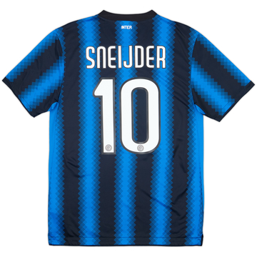 2010-11 Inter Milan Home Shirt Sneijder #10 - 8/10 - (M)