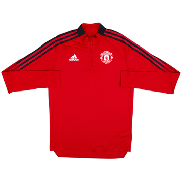 2022-23 Manchester United adidas 1/4 Zip Drill Top - 7/10 - (M)