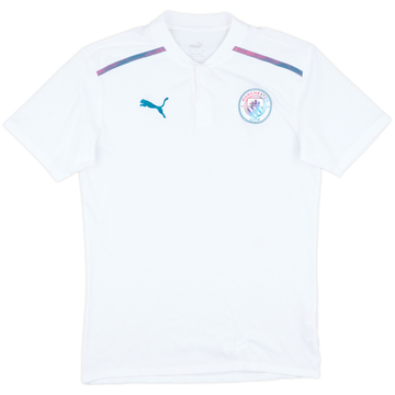 2021-22 Manchester City Puma Cotton Tee - 8/10 - (M)