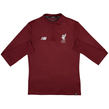 2017-18 Liverpool New Balance 1/4 Zip Drill Top - 8/10 - (M)
