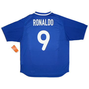 2000-02 Brazil Away Shirt Ronaldo #9 (XL)