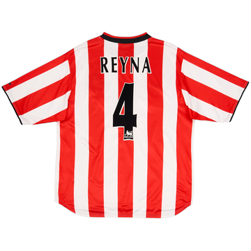 2000-02 Sunderland Home Shirt Reyna #4 - 8/10 - (L)