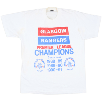 1990-91 Rangers Fan Tee - 6/10 - (XL)