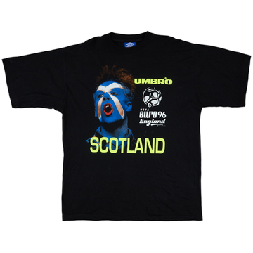 1996-97 Scotland Umbro 'Euro 96' Graphic Tee - 8/10 - (XXL)