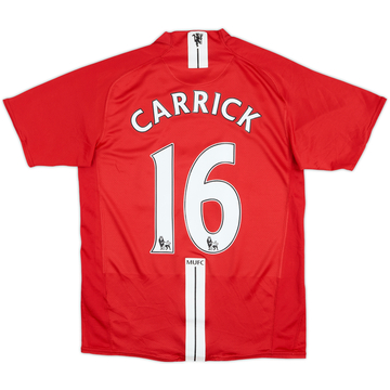 2007-09 Manchester United Home Shirt Carrick #16