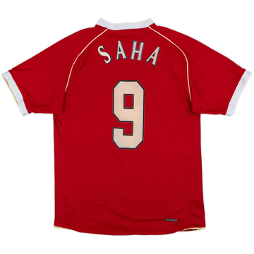 2006-07 Manchester United Home Shirt Saha #9 - 5/10 - (S)