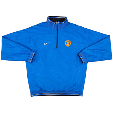 2002-03 Manchester United Nike Reversible 1/4 Zip Drill Top - 5/10 - (L)