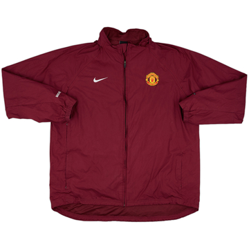 2004-05 Manchester United Nike Hooded Rain Jacket - 8/10 - (XL)