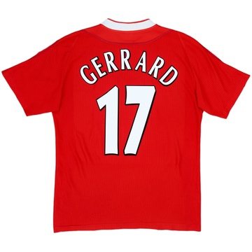 2002-04 Liverpool Home Shirt Gerrard #17 - 7/10 - (M)
