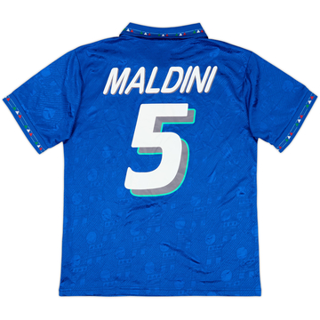 1994 Italy Home Shirt Maldini #5 - 8/10 - (M)