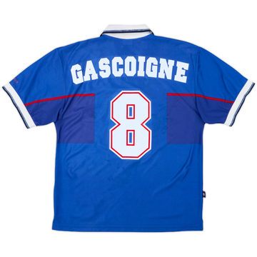 1997-99 Rangers Home Shirt Gascoigne #8 - 8/10 - (M)