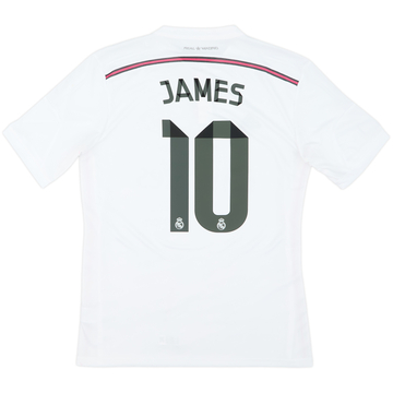 2014-15 Real Madrid Home Shirt James #10 - 7/10 - (L)