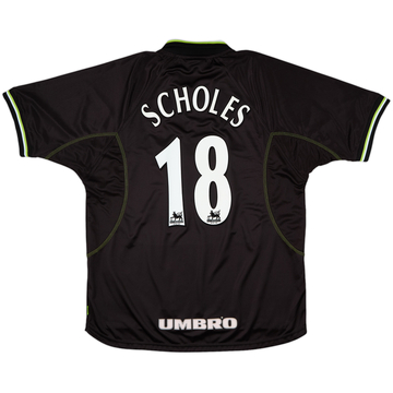 1998-99 Manchester United Third Shirt Scholes #18 - 5/10 - (XXL)