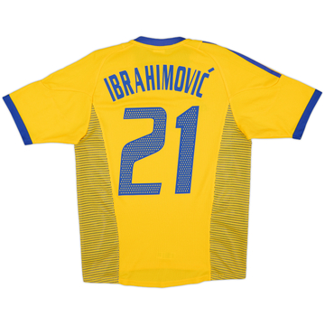 2002-03 Sweden Home Shirt Ibrahimovic #21 - 10/10 - (XL.Boys)