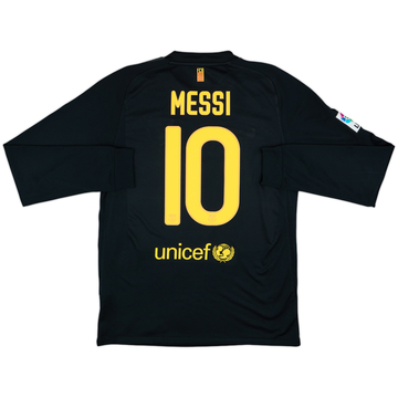 2011-12 Barcelona Away L/S Shirt Messi #10 - 8/10 - (M)