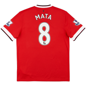 2014-15 Manchester United Home Shirt Mata #8 - 8/10 - (M)