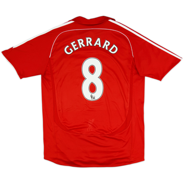 2006-08 Liverpool Home Shirt Gerrard #8 - 7/10 - (L)