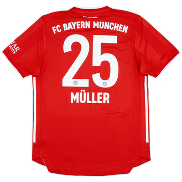 Camiseta auténtica de local del Bayern Munich 2020-21 Muller #25 - 8/10 - (M)