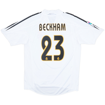 2004-05 Real Madrid Home Shirt Beckham #23 - 9/10 - (S)