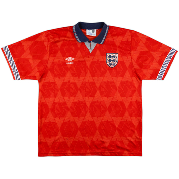 1990-93 England Away Shirt - 7/10 - (L)